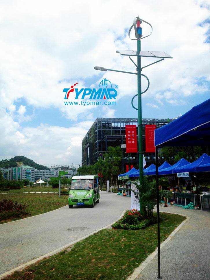 深圳市龍崗區(qū)低碳城風(fēng)光互補路燈系統(tǒng)案例