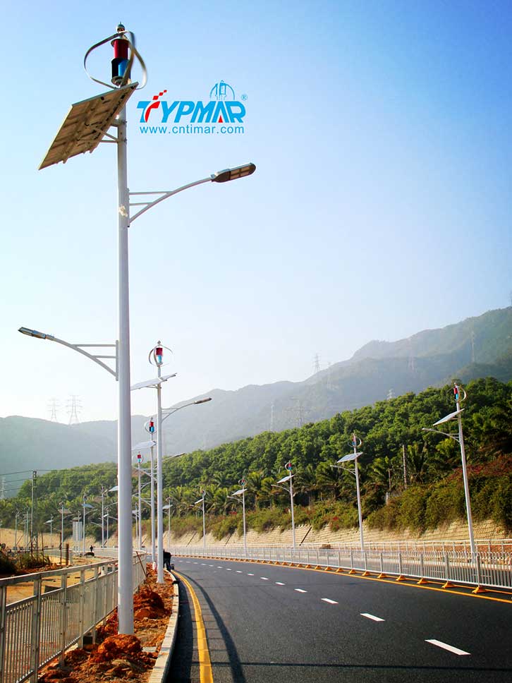 深圳大鵬鵬飛路風光互補路燈智能供電應用