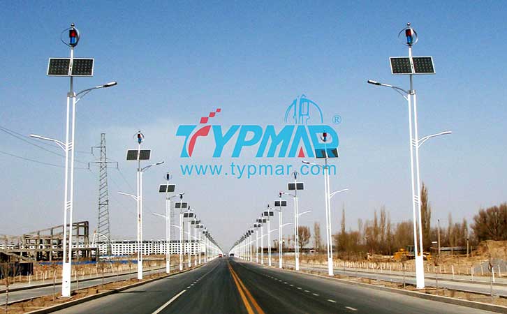 甘肅玉門關(guān)風光互補路燈工程